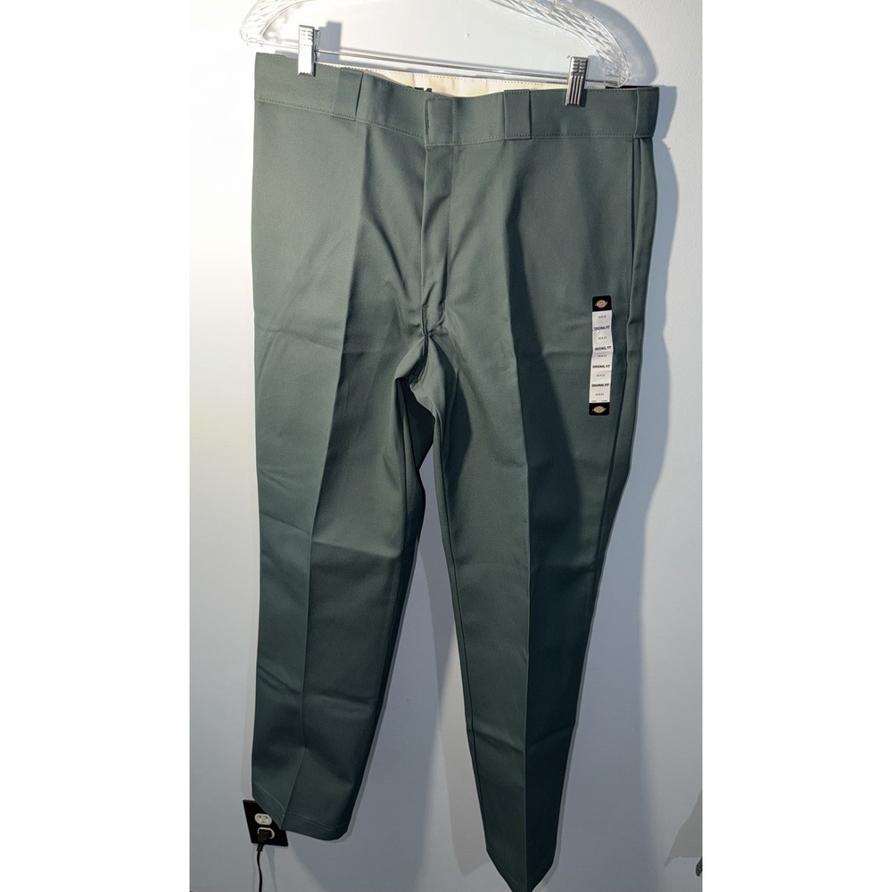 DICKIES Men's 874 Pants Original Fit Work Uniform Green NEW NWT Size 36 x 32